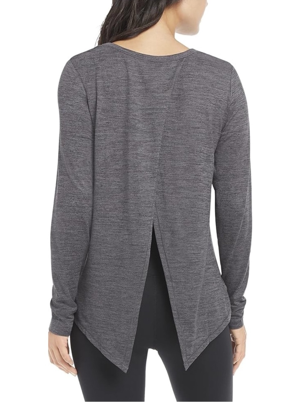 JOCKEY Women's Active Long Sleeve Tie Back T-Shirt - M
